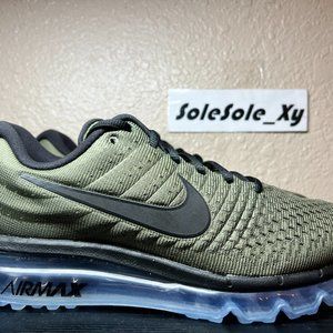 Nike Air Max 2017 Cargo Khaki Black Running Sneakers MEN'S 849559-302 NO BOX